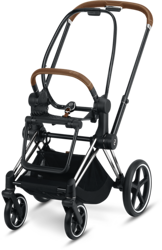 Cybex PRIAM 2.0 Rama w zestawie ze stelażem siedziska Chrome + Brąz