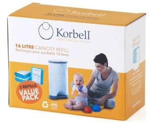 Korbell 16l Wkład Worek 3-pack