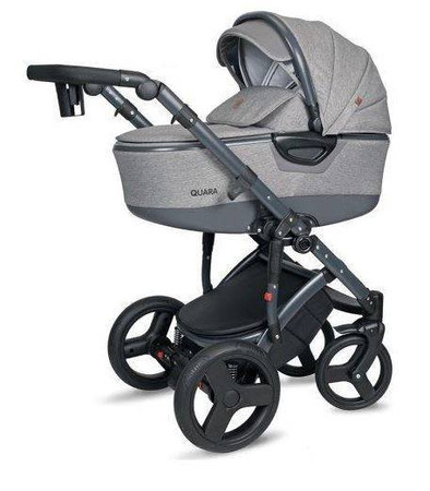 Coto Baby Quara Wózek Głęboko-Spacerowy 52 Dark Grey