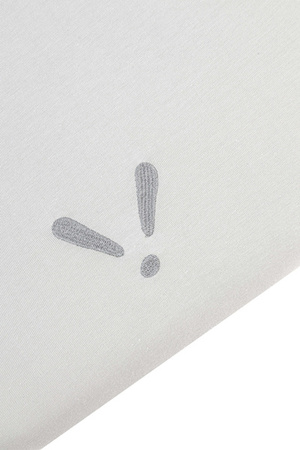 Piapimo SleepSweet Prześcieradło Do Wózka z Haftem 80 x 40 cm Szare