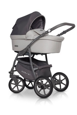 Riko Basic Pastel Wózek Głęboko-Spacerowy 2w1 Stone