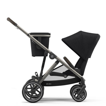 Cybex Gazelle S Wózek Bliźniaczy Spacerowy Deep Black rama Taupe