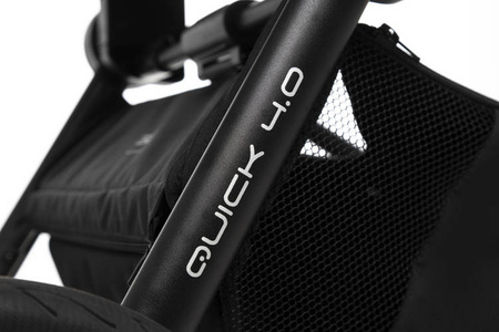 Muuvo Quick 4.0 Wózek Głęboko-Spacerowy Classic Black + Cybex Aton B2 i-Size Fotelik Samochodowy 0-13kg + Baza One Volcano Black