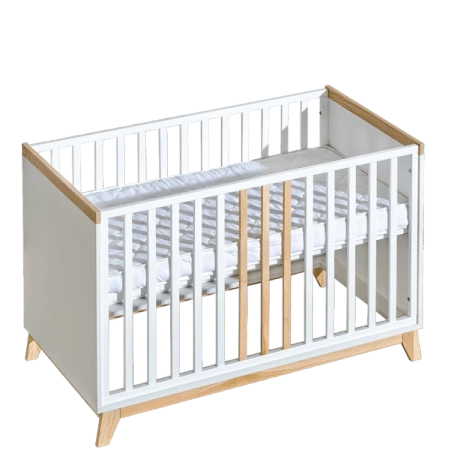 ATB Łóżeczko dziecięce 120×60 Nordik z wyciąganymi drążkami i funkcją sofy