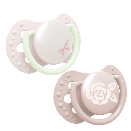 Lovi Smoczek Silikonowy Dynamiczny 0-2m 2 szt Baby Shower Girl 22/900girl