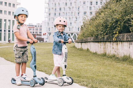 Scootandride Highwaykick 1 2w1 Jeździk i Hulajnoga 1-5 lat + Kask XXS-S Dla Dzieci 1-5 Lat Ash