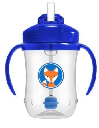 Dr Brown's Kubek Pierwsza Słomka 270 ml +6m Niebieski