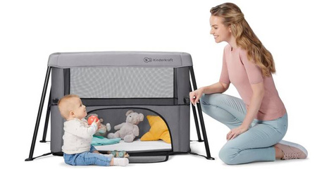 Kinderkraft Movi Łóżeczko Turystyczne Grey