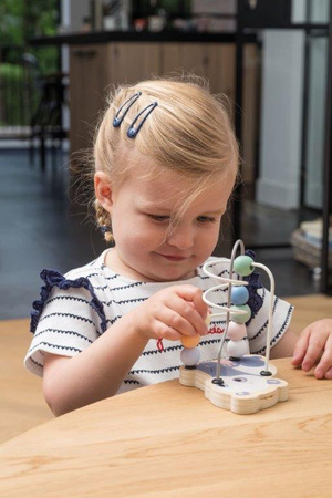 Joueco Drewniany labirynt przeplatanka słonik