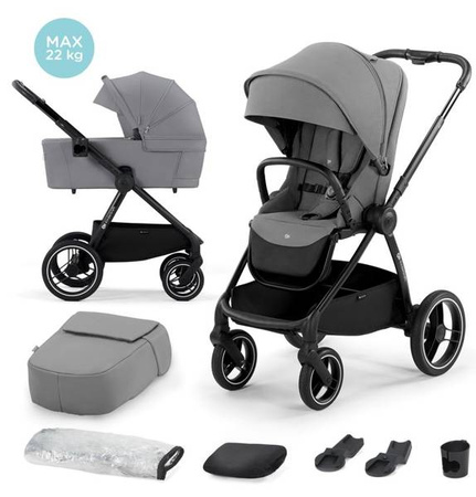 Kinderkraft Nea Wózek Głęboko-Spacerowy 2w1 Platinum Grey