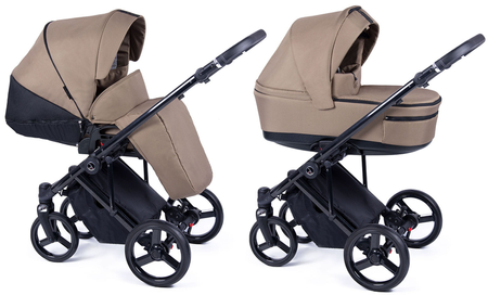 Coletto Fado Wózek Głęboko-Spacerowy Rama Czarna FA-07 Beige