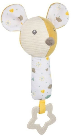 Canpol Babies Mouse Pluszowa Zabawka z Piszczkiem i Gryzakiem 77/205