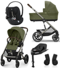 Cybex Balios S Lux 2.0 Wózek Głęboko-Spacerowy Moss Green + Cloud G I-Size Fotelik Samochodowy 0-13kg + Baza G + Adaptery