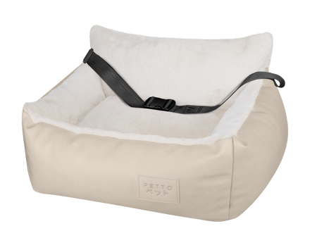 Petto Oi Reza Siedzisko Samochodowe Fotelik Dla Psa Ecru
