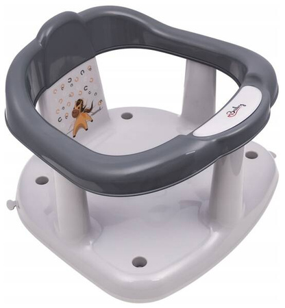 Maltex Minimal Krzesełko Do Kąpieli Konik Stalowy Szary