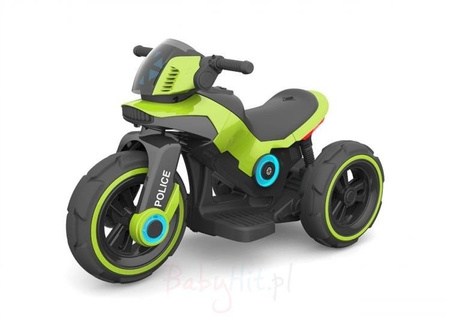 BABY MIX MOTOR NA AKUMULATOR POLICJA Zielony