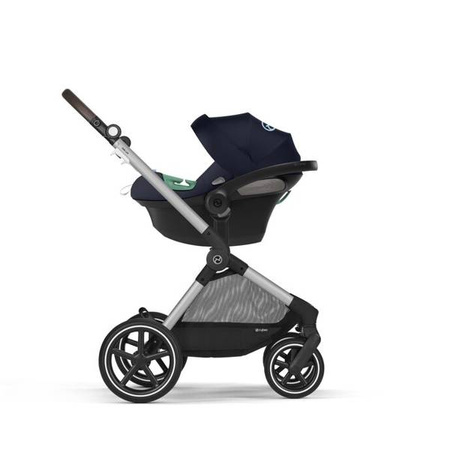 Cybex Eos Lux Wózek Głęboko-Spacerowy Rama Srebrna Ocean Blue