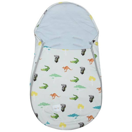 Eko Velvet Śpiworek Do Fotelika Australian Animals