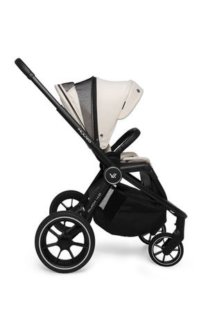 Muuvo Quick 4.0 Wózek Głęboko-Spacerowy Classic Black + Cybex Aton B2 i-Size Fotelik Samochodowy 0-13kg + Baza One Volcano Black