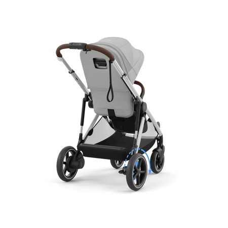 Cybex E-Gazelle S Wspomagany Wózek Spacerowy Rama Srebrna Stone Grey + Cybex Śpiworek Snogga Gratis