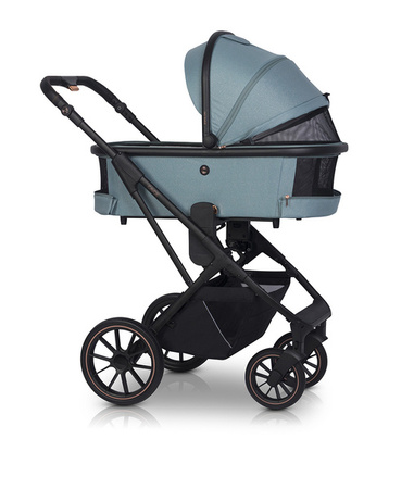 Cavoe Axo Shine Wózek Głęboko-Spacerowy 2w1 + Torba + Adaptery Boho Green