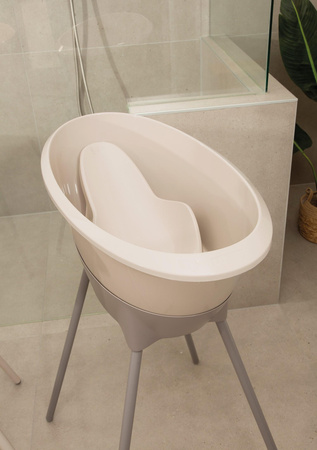 Luma Zestaw Kąpielowy 8 Elementów Wanienka i Akcesoria Almond