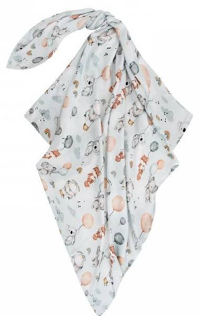 Bonjour Cherie Bambusowy Otulacz Mały 70x70cm Balony