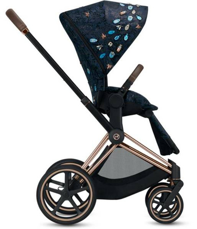 Cybex e-Priam 3.0 Rama ze Stelażem Siedziska + Tapicerka Wózek Spacerowy Jewels of Nature