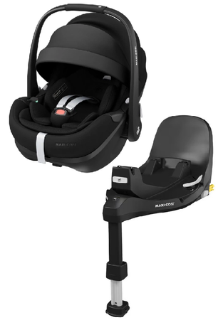 Maxi-Cosi Pebble 360 Pro2 Fotelik Samochodowy 0-13 kg Twillic Black + Maxi-Cosi Baza Familyfix 360 Pro