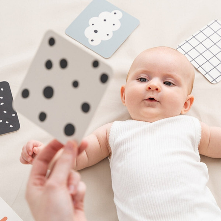 Done by Deer Karty Kontrastowe Dla Niemowlaka Elphee 10szt.