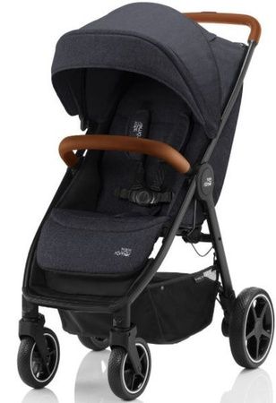 Britax Romer B-Agile R Wózek Spacerowy Black Shadow/Brown