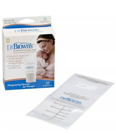 Woreczki Do Przechowywania Pokarmu 180ml, 25szt.