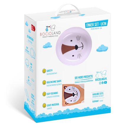 Bocioland Zestaw Naczyń 5 Elementów Lew