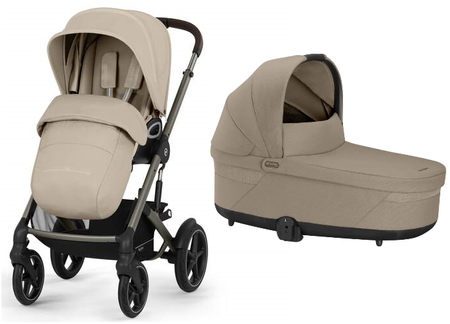 Cybex Talos S Lux Wózek Głęboko-Spacerowy Rama Taupe Almond Beige