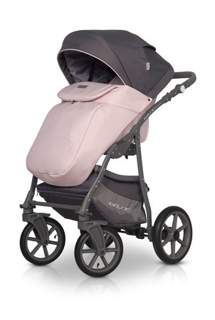 Riko Basic Pastel Wózek Głęboko-Spacerowy 2w1 Powder Pink