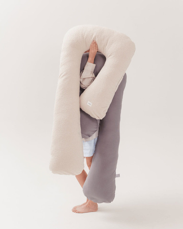 Piapimo Poduszka Ciążowa do Spania Typu 7 Jersey Piaskowy