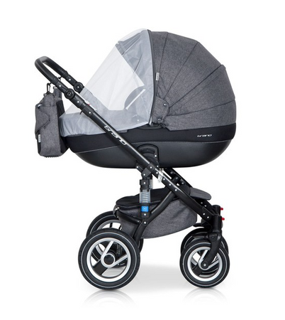 Riko Brano Wózek Głęboko-Spacerowy 2w1 Carbon