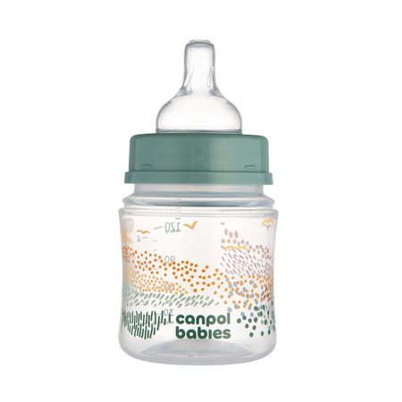 Canpol Babies EasyStart Butelka Antykolkowa 35/242_gre Mountains 120ml Zielona