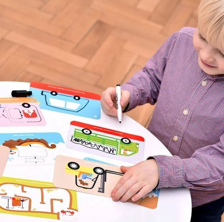 CzuCzu Pojazdy zabawy kreatywne z pisakiem zmazywakiem