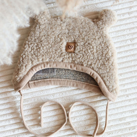 Zaffiro Violet Nevada Czapeczka 100% wełna M (6-12m) Anthracite