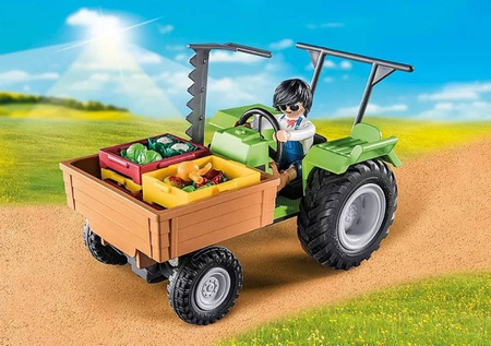 Playmobil Country Traktor z Przyczepa 71249