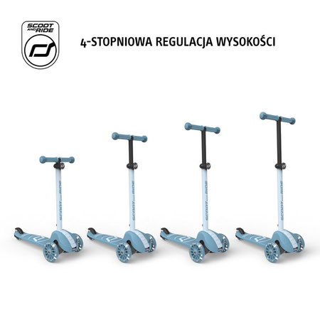Scootandride Highwaykick 3S Hulajnoga z Systemem Sterowania 2w1 3+ Steel