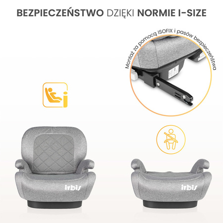 Caretero Irbis i-Size Fotelik Samochodowy 15-36 kg Pink