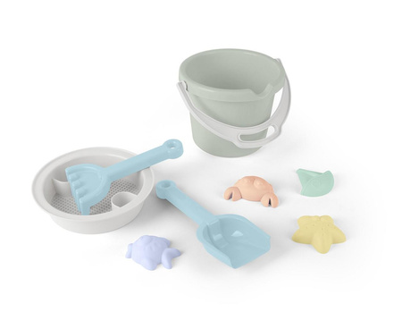 Dantoy Zestaw do piasku 8 elem. pastel blue mint