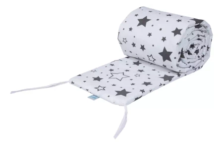 Waldin Wyposażenie do Łóżeczka 7w1 Różowe Gwiazdki Mix