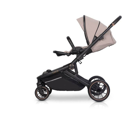 Cavoe Avec 2024 Wózek Głęboko-Spacerowy Bliźniaczy 2w1 Taupe