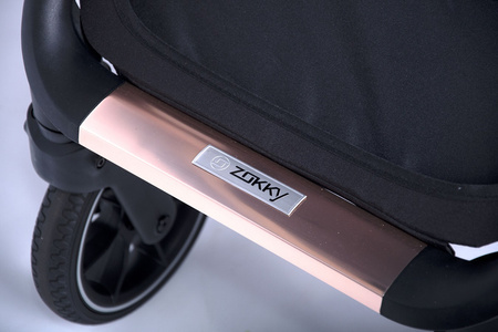 Zokky Ozz Wózek Głęboko-Spacerowy 2w1 Soft Black
