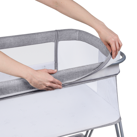 Lionelo Luna Łóżeczko Dostawne Grey Concrete