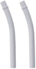 EZPZ Zestaw Uzupełniających Silikonowych Słomek Do Kubeczka Mini Cup 2 Szt. Pastelowa Szarość
