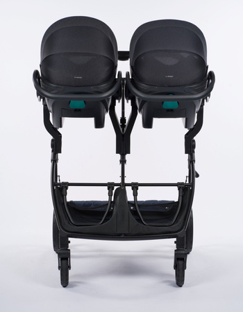 Mast M.Twin x Wózek Bliźniaczy Mast Swiss Design Koła Light Onyx